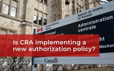 Is CRA implementing a new authorization policy?