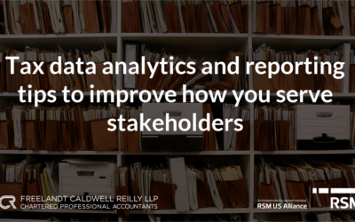Tax data analytics and reporting tips to improve how you serve stakeholders