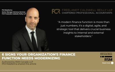 6 signs your organization’s finance function needs modernizing