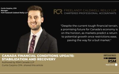 Canada financial conditions update: Stabilization and recovery