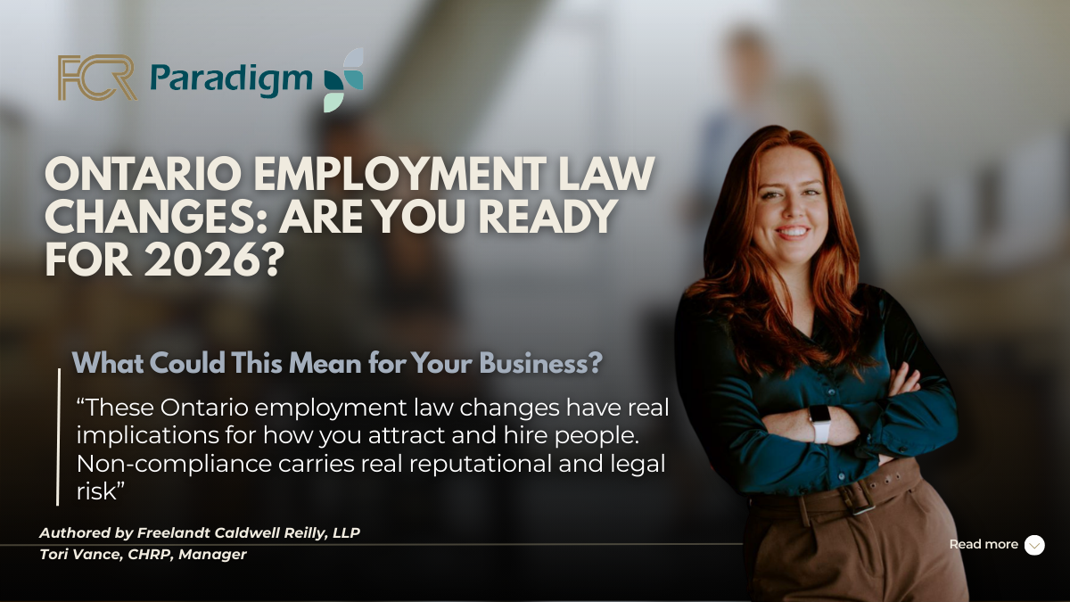 Ontario Employment Law Changes: Are You Ready for 2026?